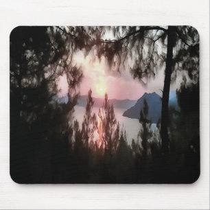 Marmaris Sunset Gerahmt von Palmen Bäumen Landscha Mousepad