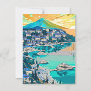 Marmaris Travel Postcard Art's Marmaris Turkey Pos Postkarte