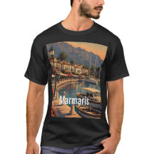 Marmaris Türkei Vintage Reiseillustration T-Shirt