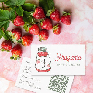 MARMELADEN & GELSEN - Süßer handgezeichneter QR-Co Visitenkarte