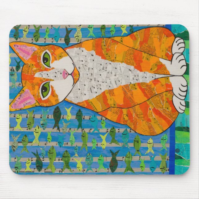 Marmeladen-Katze Mousepad (Vorne)
