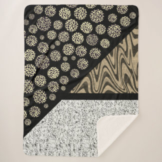 Marmor Abstrakt Leopard Schwarz Sherpadecke