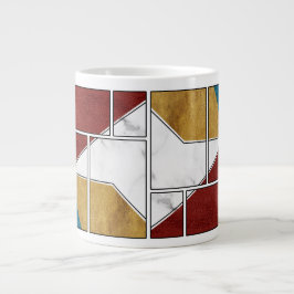 Marmor-Abstrakt-Tassendesign Jumbo-Tasse