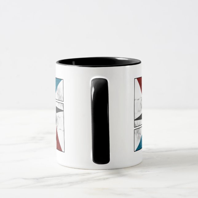 Marmor-Abstrakt-Tassendesign Tasse (Griff)
