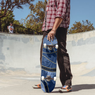 Marmor Achat Gold Glam 10 - Landschaft Skateboard