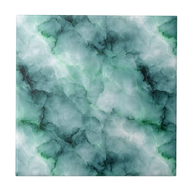 Marmor-ähnliche Textur in hellgrün Fliese (Vorderseite)