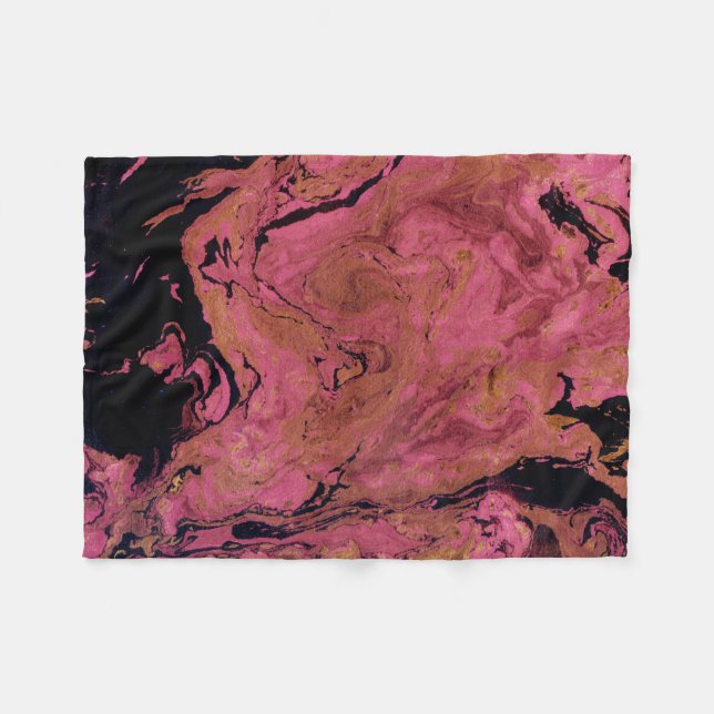 Marmor, Aquarell Fleecedecke (Vorderseite (Horizontal))