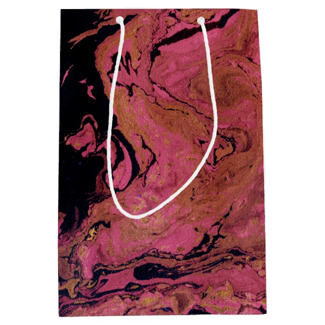 Marmor, Aquarell Mittlere Geschenktüte (Vorderseite)