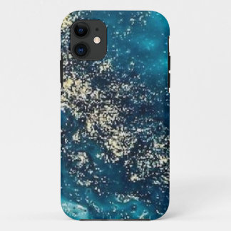 Marmor aus blauem Glitzer Case Mate Tough Apfel