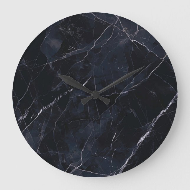 Marmor aus Marmor: Steintextur. Große Wanduhr (Vorderseite)