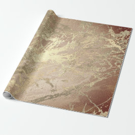 Marmor Champaigne Gold Gray Rose Metalle Strokes Geschenkpapier