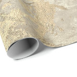 Marmor Champaigne Gold Ivory Cream Metalle Strokes Geschenkpapier<br><div class="desc">Minimalismus und Eleganz nach den Trends der Inneneinrichtung. Für viele Luxus-Glam-Situationen</div>