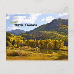 Marmor, Colorado - Vintager Stil Postkarte