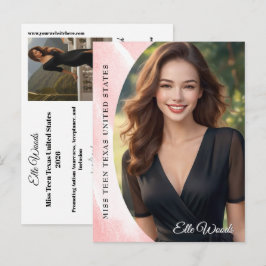 Marmor-Eis-Foto-Karten-Seite Autogramm-Postkarte Postkarte