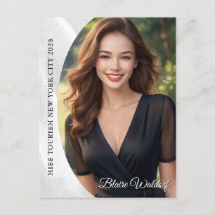 Marmor-Eis-Promo-Postkarte für Wettbewerbe Postkarte