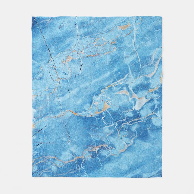 Marmor Elegance: Natürliche Texturfläche. Fleecedecke (Vorderseite)