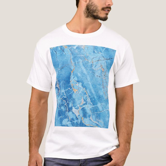 Marmor Elegance: Natürliche Texturfläche. T-Shirt (Vorderseite)