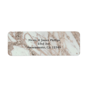 Marmor Glam Rose Pink Gold Silber Designer Chic