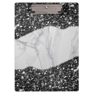 Marmor Glitter Spiral Notizbuch Klemmbrett
