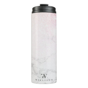 Marmor-Glitzer Personalisiertes Design Thermosbecher