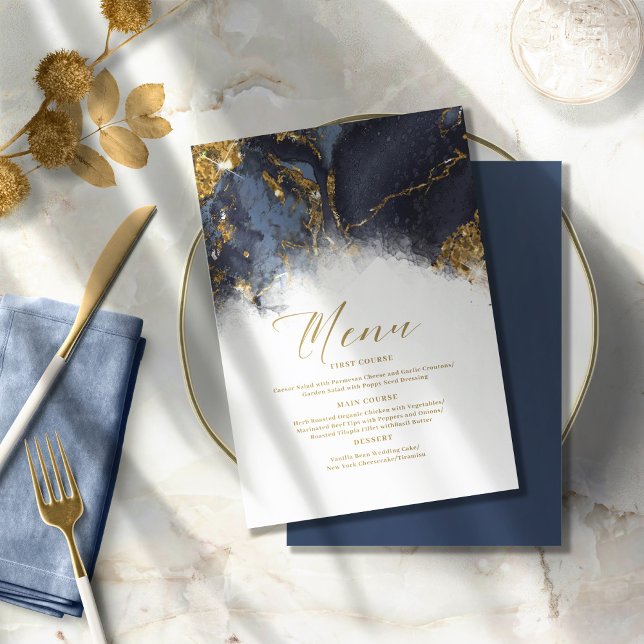 Marmor Glitzer Wedding Navy Blue Gold ID644 (Von Creator hochgeladen)