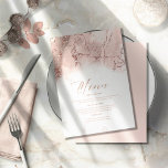 Marmor Glitzer Wedding Rose Gold ID644<br><div class="desc">Ein abstrakter Hintergrund, der an Marmor in sanften Rosatönen erinnert und durch Taupe und glänzendes Rose-Gold getönt ist, bildet den Hintergrund für elegante Drehtexte und moderne Design-Layouts in den Teilen dieser wunderschönen Hochzeitssuite. Das Hochzeitsempfang-Menü, das hier gezeigt wird, enthält den obigen plus den optionalen Text des Drehbuchs 'Menü' und eine...</div>
