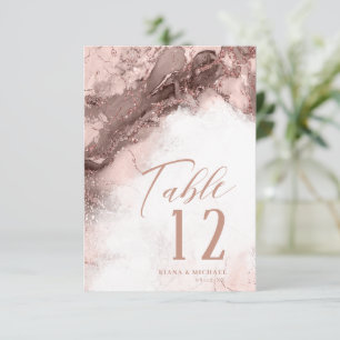 Marmor Glitzer Wedding Rose Gold ID644 Einladung
