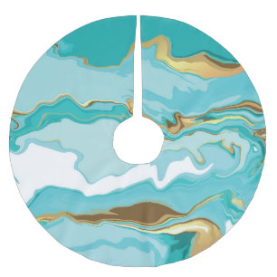 Marmor, Gold: abstrakter, vintage Hintergrund. Polyester Weihnachtsbaumdecke