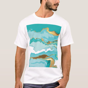 Marmor, Gold: abstrakter vintage Hintergrund. T-Shirt
