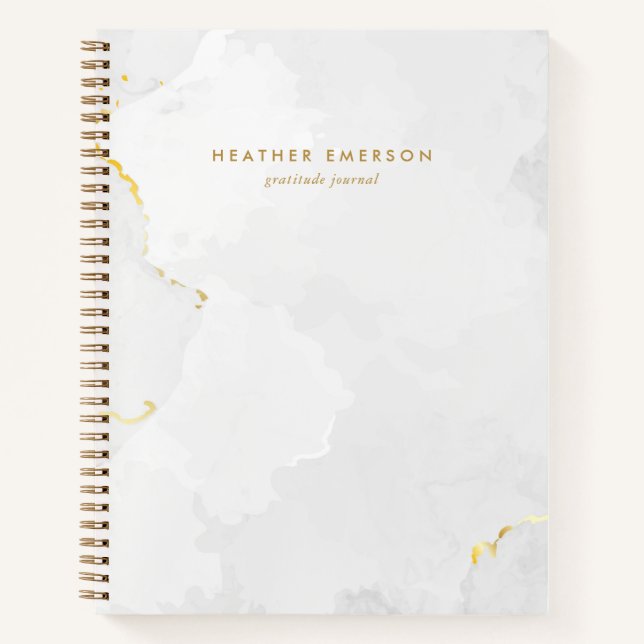 Marmor Gold Notizbuch (Vorderseite)