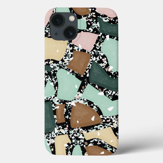 Marmor Granit Textur Case-Mate iPhone Hülle (Rückseite)