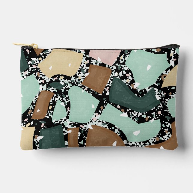 Marmor Granit Textur   Zubehörtasche (Vorderseite)