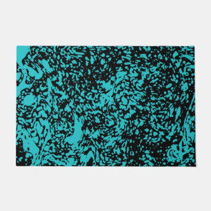 Marmor Granit Texture Blue Fußmatte