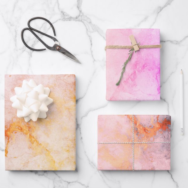 Marmor Granit Venen helles, farbiges Papier (Vorderseite)