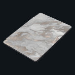 Marmor Gray Elfenbein Beige Stone Weiß Abstrakt iPad Pro Cover<br><div class="desc">florenceK Design minimal und elegant</div>