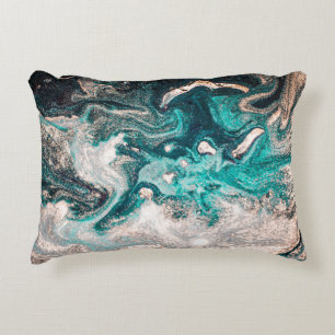 Marmor Handmade: Traditionelle Luxus Textur. Dekokissen