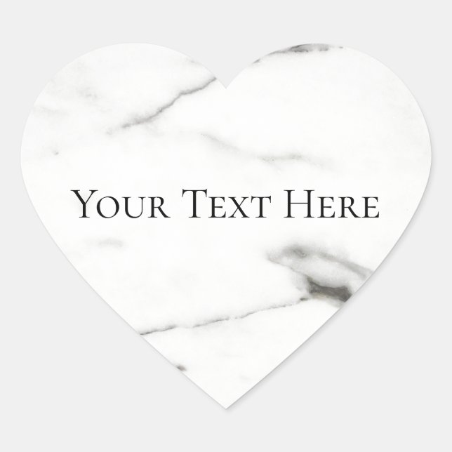 Marmor Herz-Aufkleber (Vorderseite)