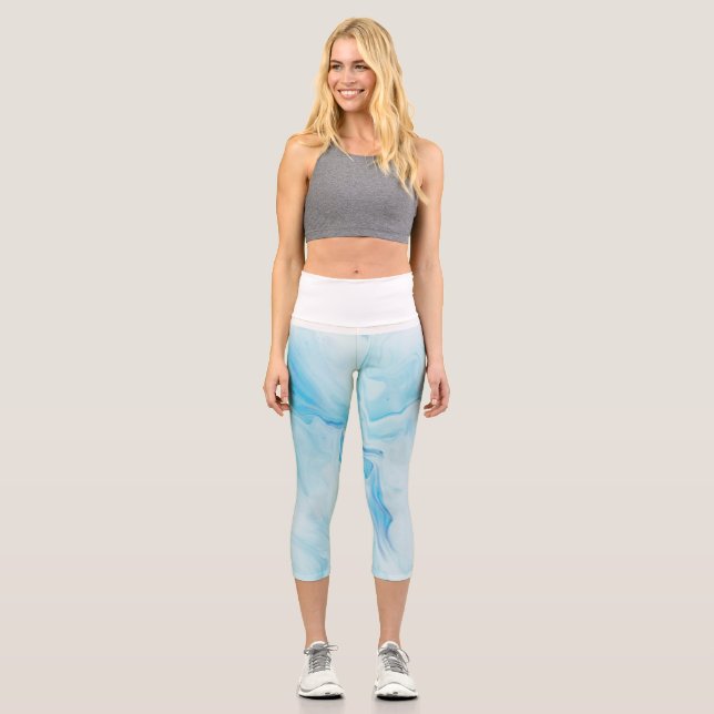 Marmor High Waisted Capris (Vorderseite)