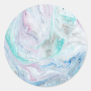 Marmor I Runder Aufkleber