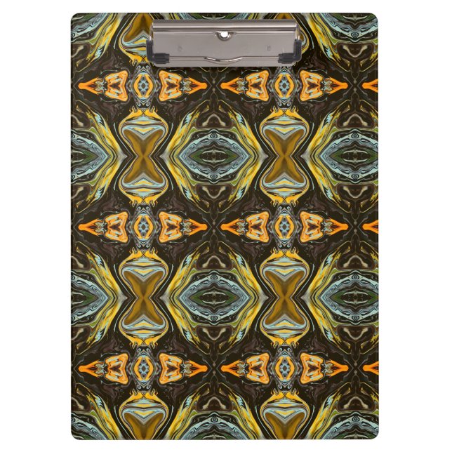 Marmor im marokkanischen Stil in flüssigen Farben Klemmbrett (Vorderseite)