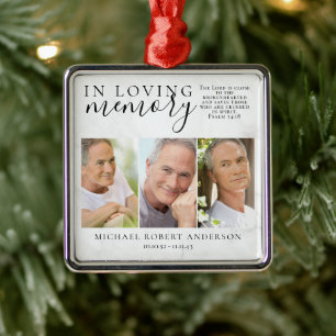 Marmor In Liebe Erinnerung Foto Gedenk Tribute  Ornament Aus Metall