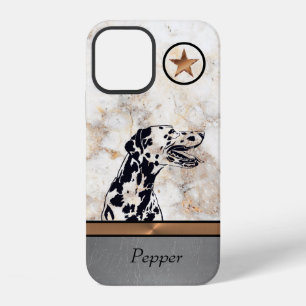 Marmor/Kupfer Tinten-Dalmatiner-Hund iPhone-Hülle iPhone 12 Hülle