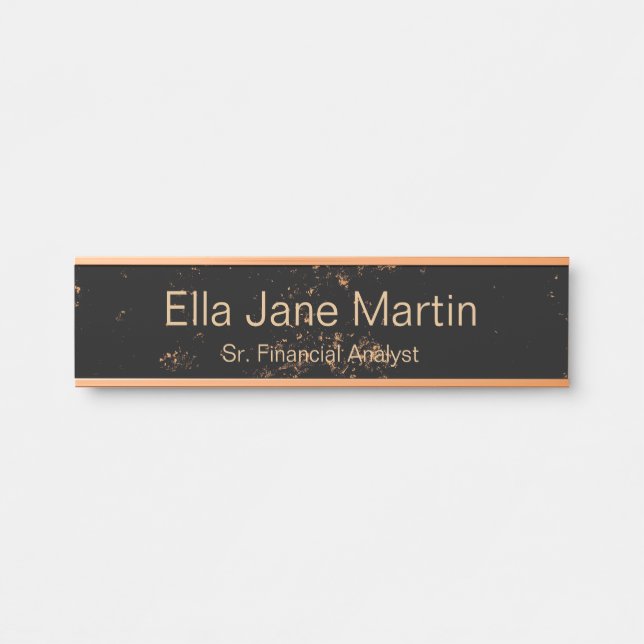 Marmor-Look Hängende Wand Name Plate Türschild (Vorderseite )
