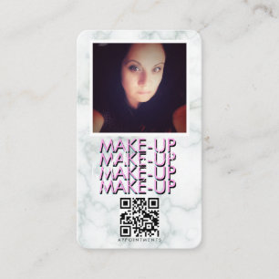 Marmor-Make-up-Salon QR-Code-Foto   Visitenkarte