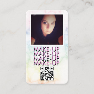 Marmor-Make-up-Salon QR-Code-Foto   Visitenkarte