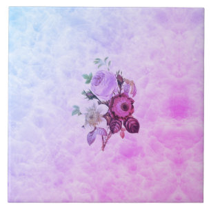 Marmor Marmo marble marbre colored flowers blumen Fliese