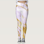 Marmor Minimal Abstrakt Minimal Lilac Lila Gold Leggings<br><div class="desc">Elegante,  einzigartige,  einfach trendige Leggings,  die nach den aktuellen Trends im Design projiziert werden.</div>