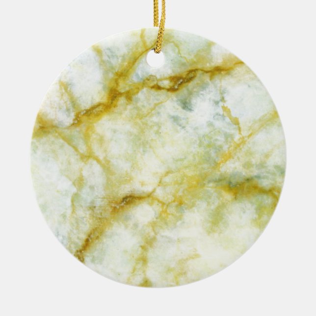 Marmor mit gelben Threads Keramikornament (Vorne)