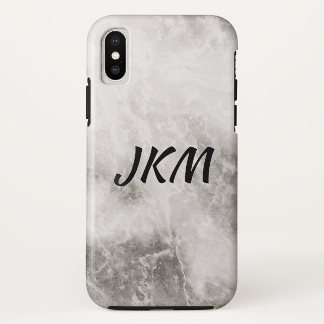 Marmor-Monogramm Case-Mate iPhone Hülle (Rückseite)