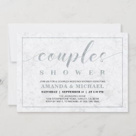 Marmor | Polterabend für moderne Paare Einladung